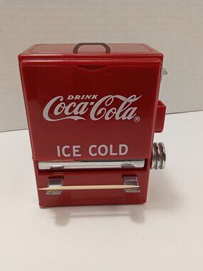 Vintage TableCraft Coca-Cola Mini-Vending Machine Toothpick Dispenser